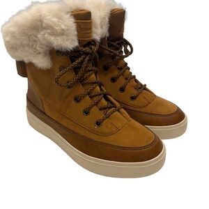 Koolaburra by UGG Women’s Ryanna Suede boots Chestnut Sz 6 NEW